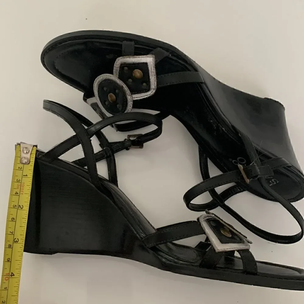 Franco Sarto Wedge Heels Sandals Size 9,5